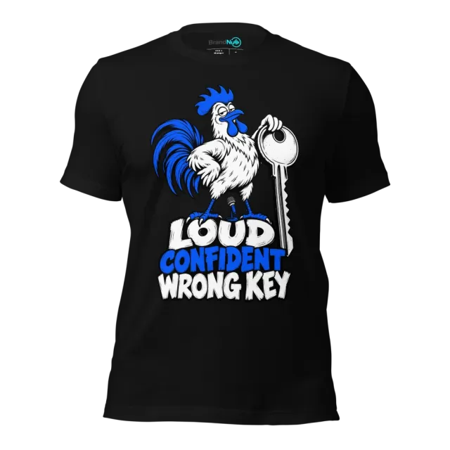 LOUD CONFIDENT WRONG KEY T-SHIRT