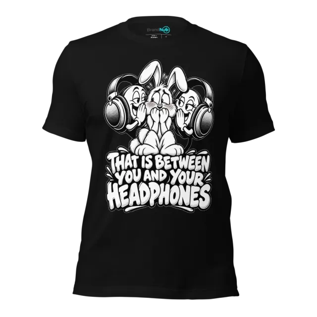 THAT IS BETWEEN YOU AND YOUR HEADPHONES T-SHIRT
