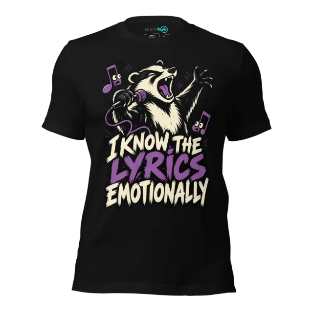 I KNOW THE LYRICS EMOTIONALLY T-SHIRT