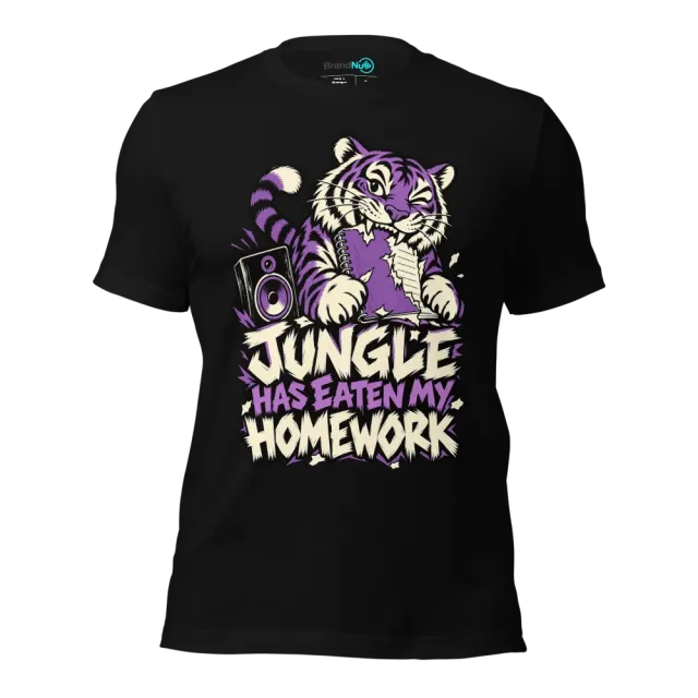 JUNGLE HAS EATEN MY HOMEWORK T-SHIRT