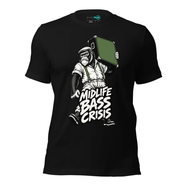 MIDLIFE BASS CRISIS T-SHIRT
