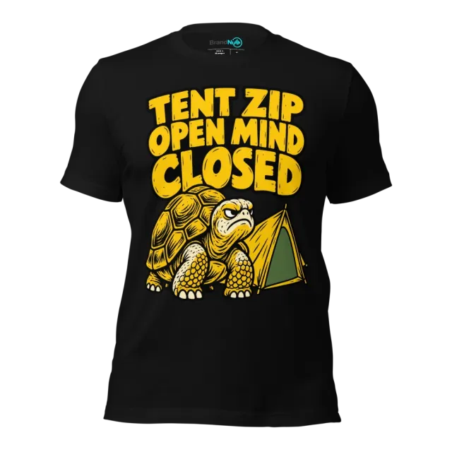 TENT ZIP OPEN MIND CLOSED T-SHIRT