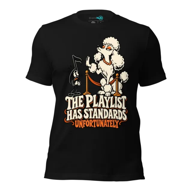 THE PLAYLIST HAS STANDARDS UNFORTUNATELY T-SHIRT