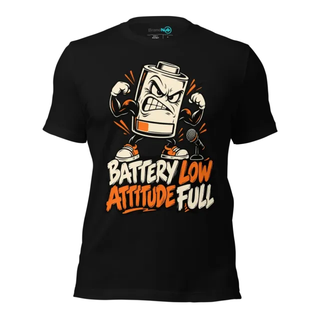 BATTERY LOW ATTITUDE FULL T-SHIRT