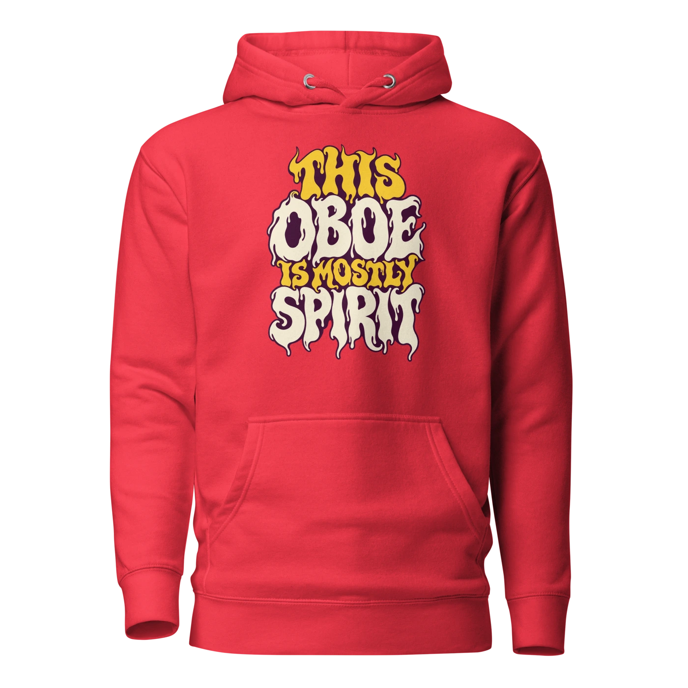 THIS OBOE IS MOSTLY SPIRIT Hoodie Team Red Front
