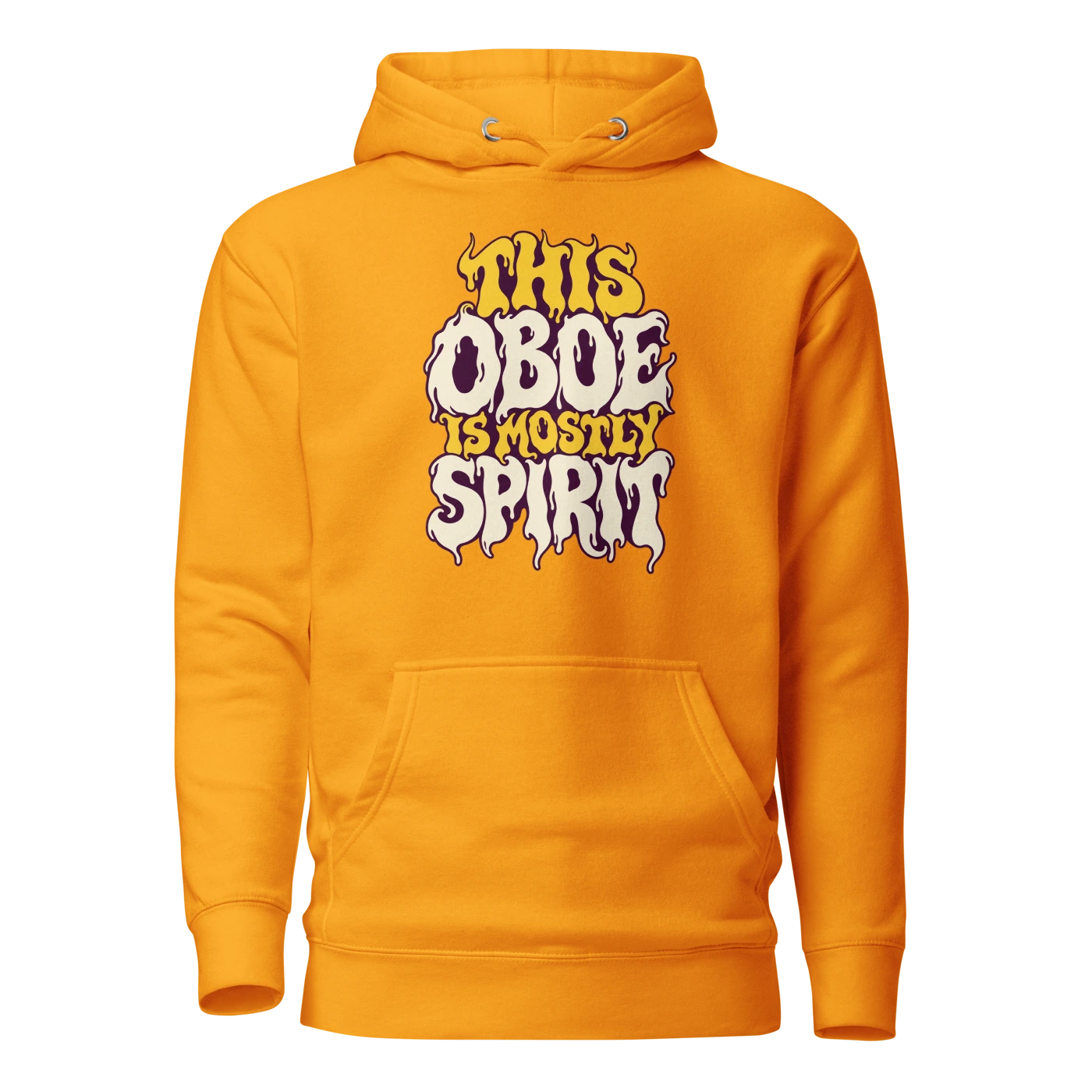 THIS OBOE IS MOSTLY SPIRIT Hoodie Team Gold Front