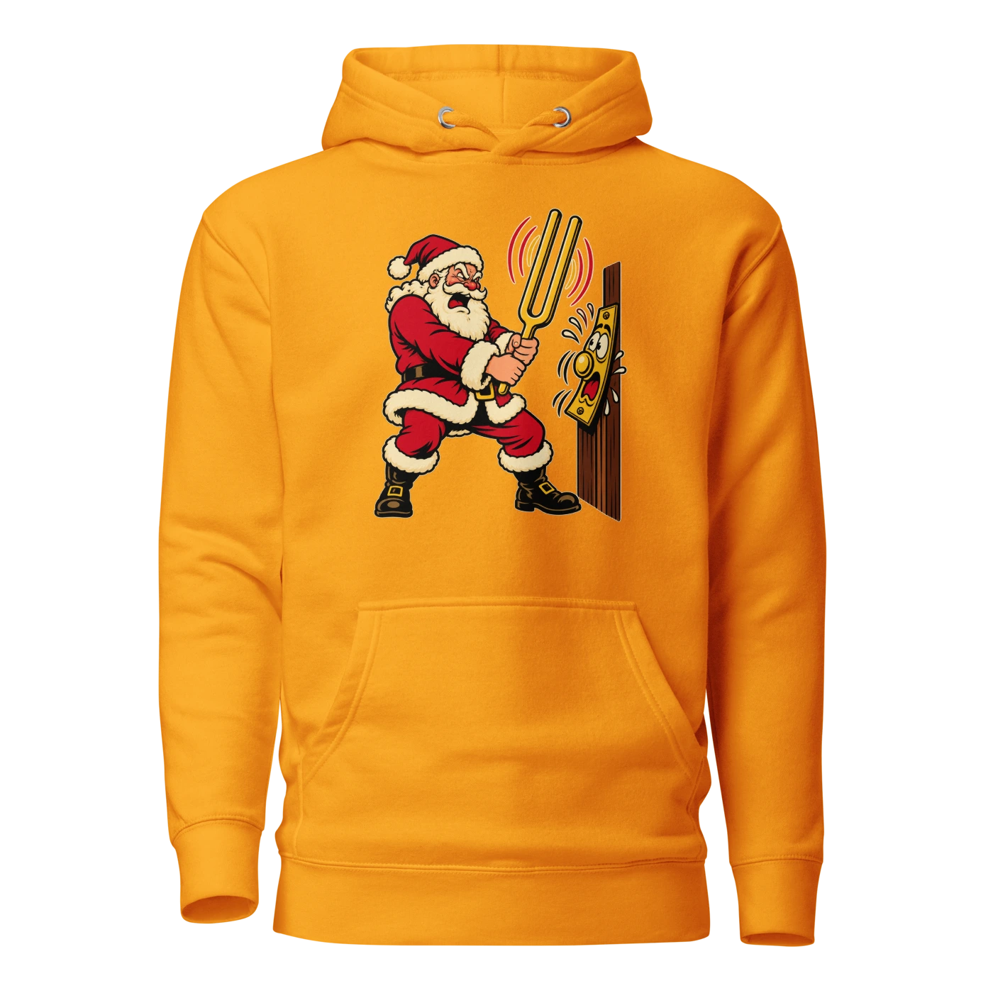 THIS DOORBELL IS IN THE WRONG KEY Hoodie Team Gold Front