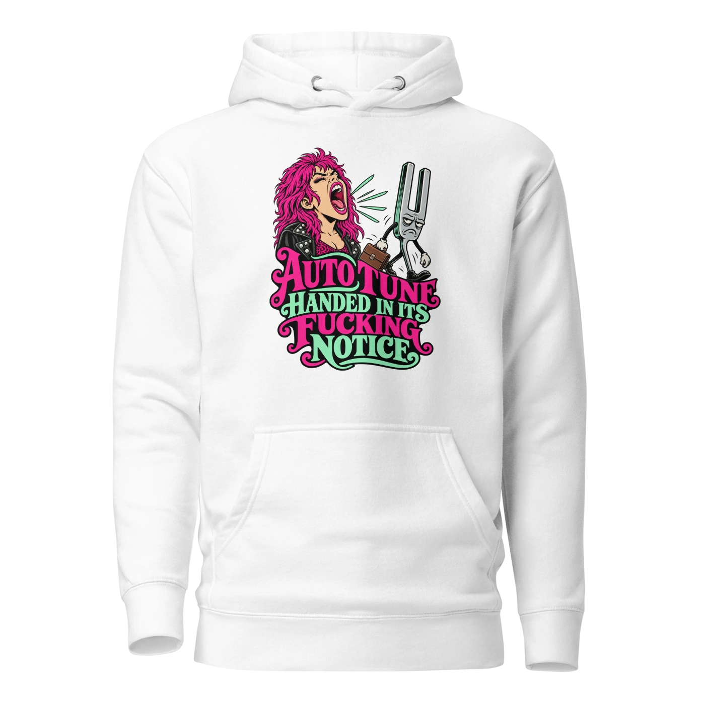AUTO TUNE HANDED IN ITS FUCKING NOTICE Hoodie