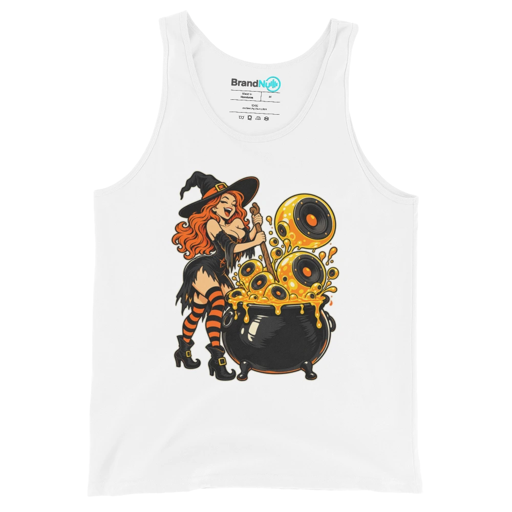 THE CAULDRON IS MOSTLY BASS Tank Top White Front