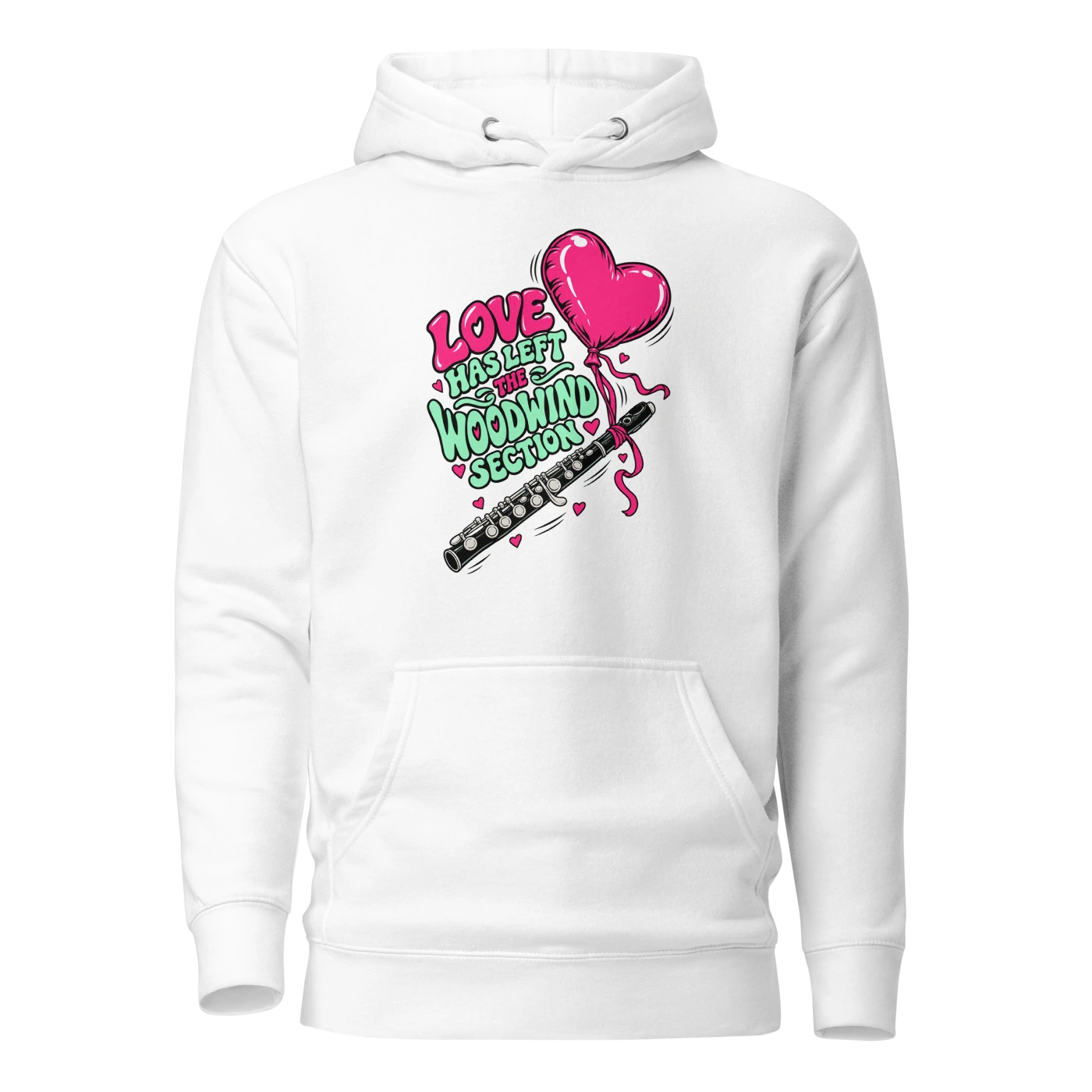 LOVE HAS LEFT THE WOODWIND SECTION Hoodie