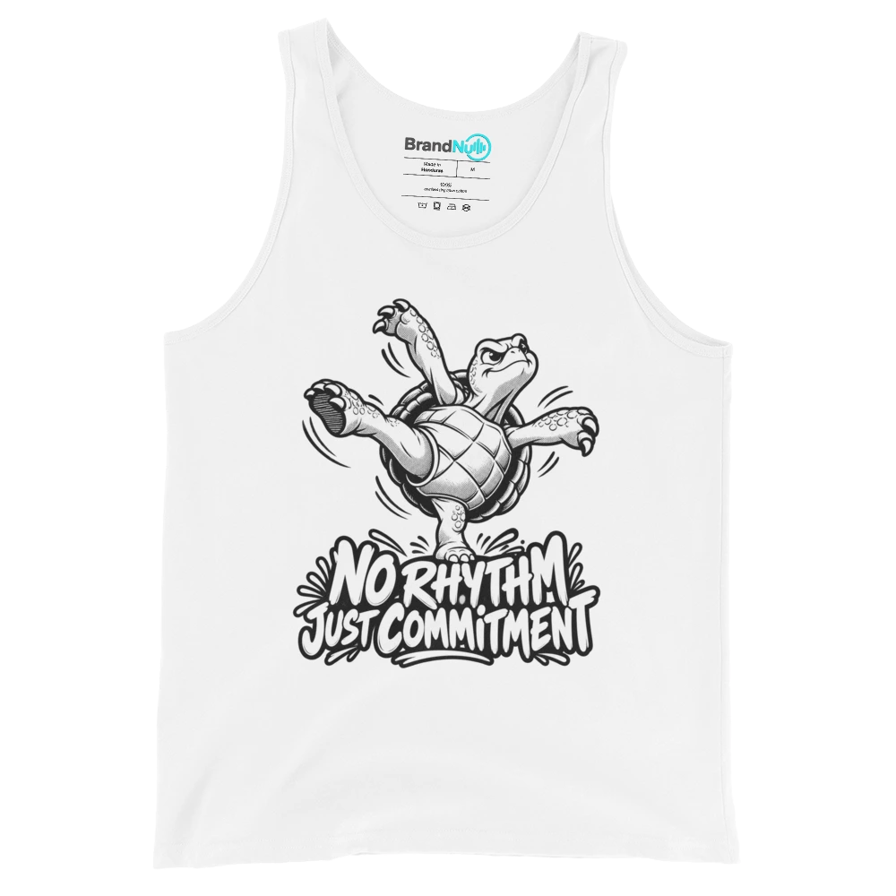 NO RHYTHM JUST COMMITMENT Tank Top
