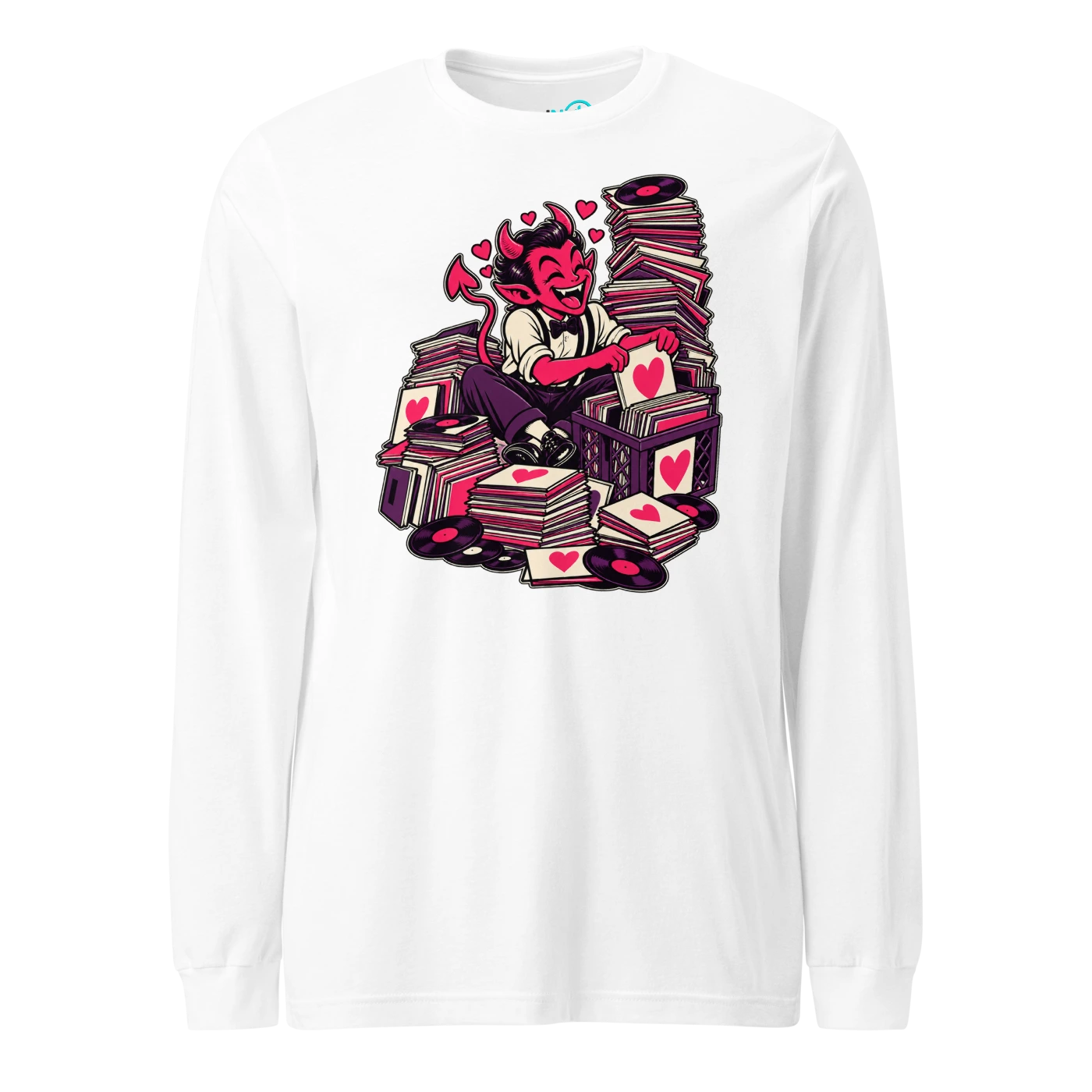 THE BREAKUP DEMON HAS A SUSPICIOUSLY GOOD LIBRARY Long Sleeve T-SHIRT