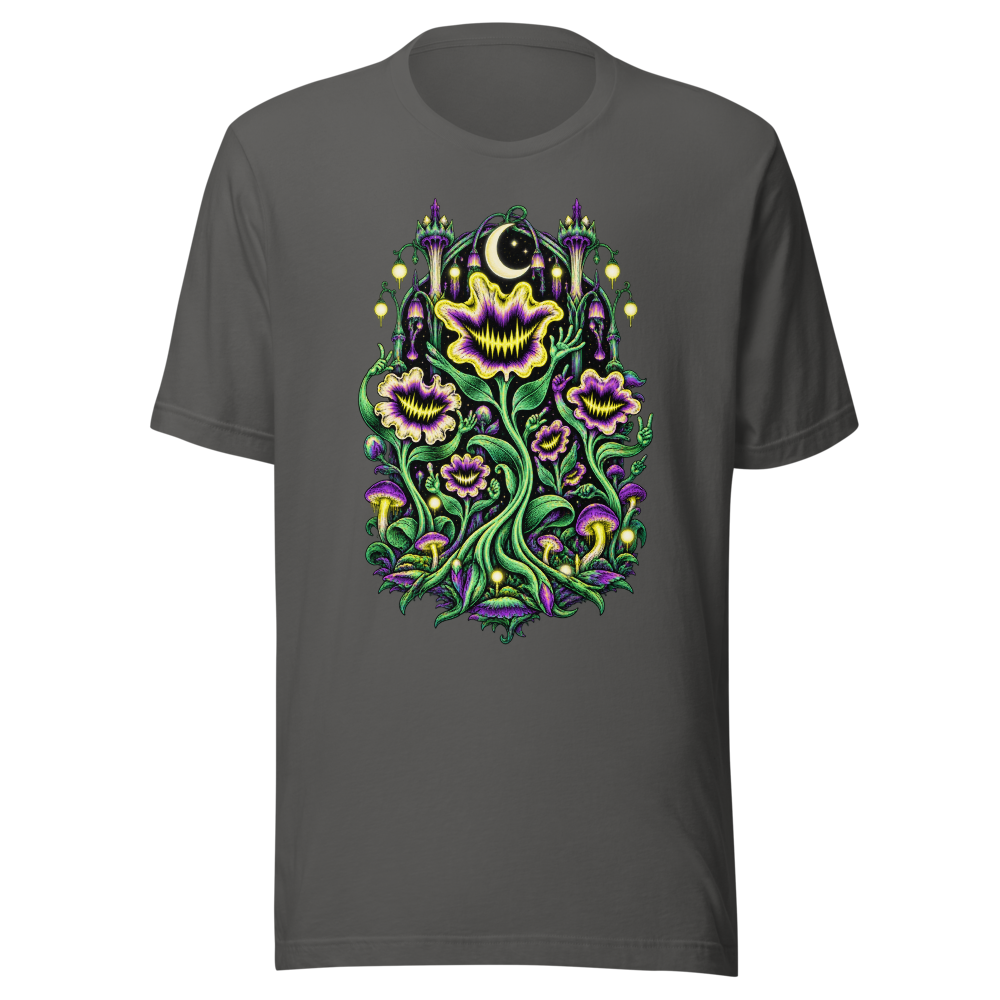 Bass Botanical World T Shirt Asphalt Front