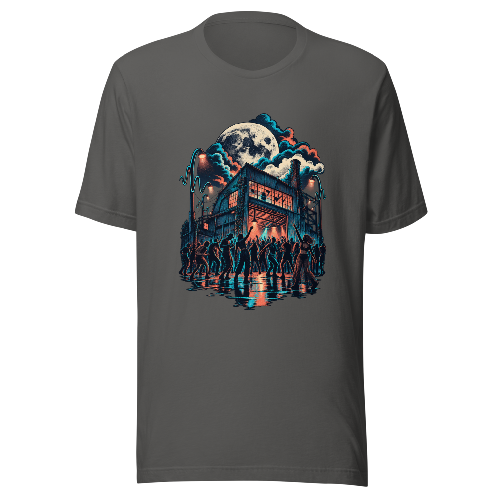 Night Economy T Shirt Asphalt Front