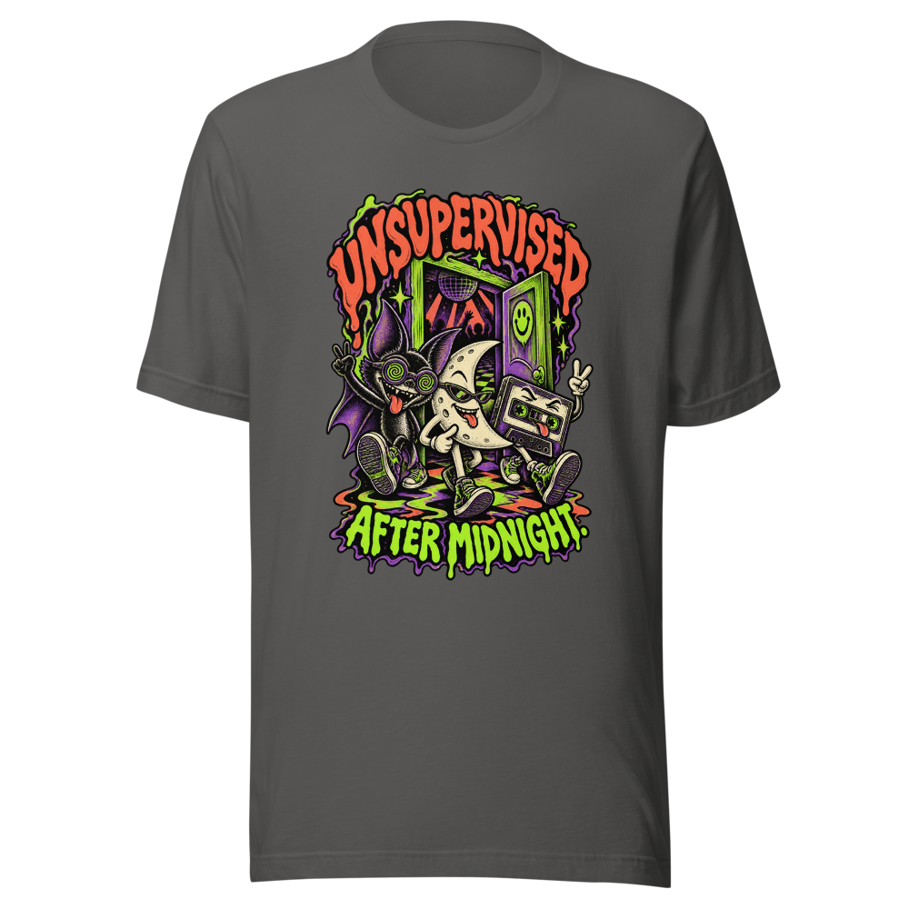 Unsupervised After Midnight T Shirt Asphalt Front