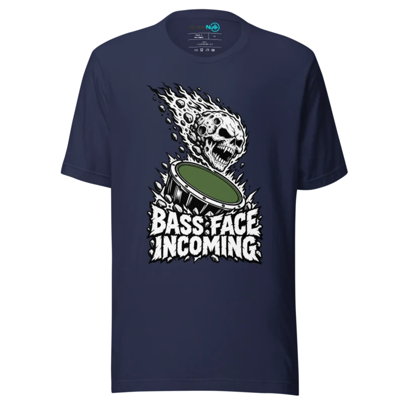 BASS FACE INCOMING T Shirt - Navy