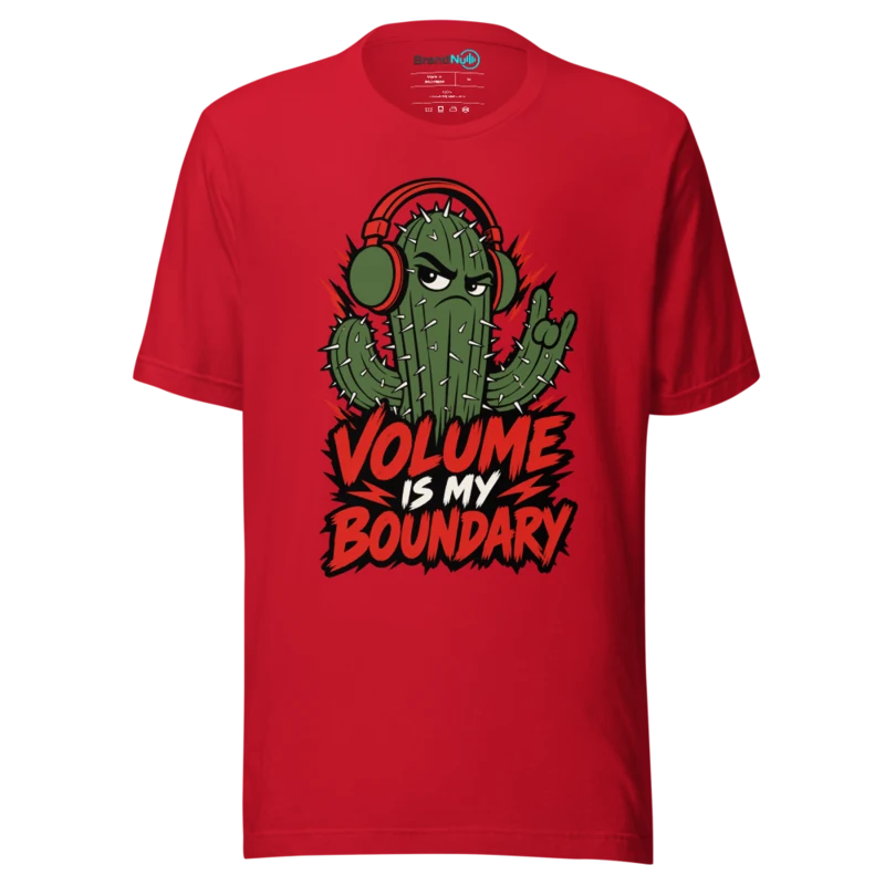 VOLUME IS MY BOUNDARY T Shirt - Red