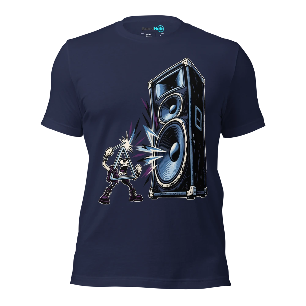THE TRIANGLE HAS ASKED FOR ITS OWN MONITOR T Shirt Navy Front