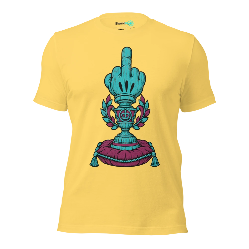 They've made a BrandNu award for being a cunt. I'm polishing it T Shirt Yellow Front