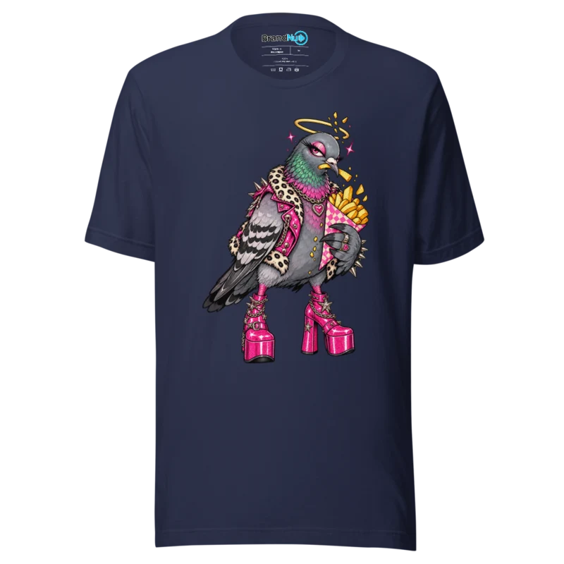 BrandNu After-Hours Pigeon T-Shirt - Navy - Front