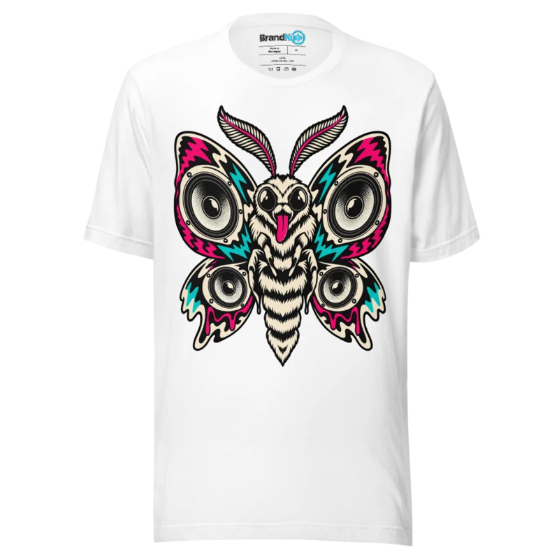 BrandNu Speaker Wing Moth T-Shirt - White