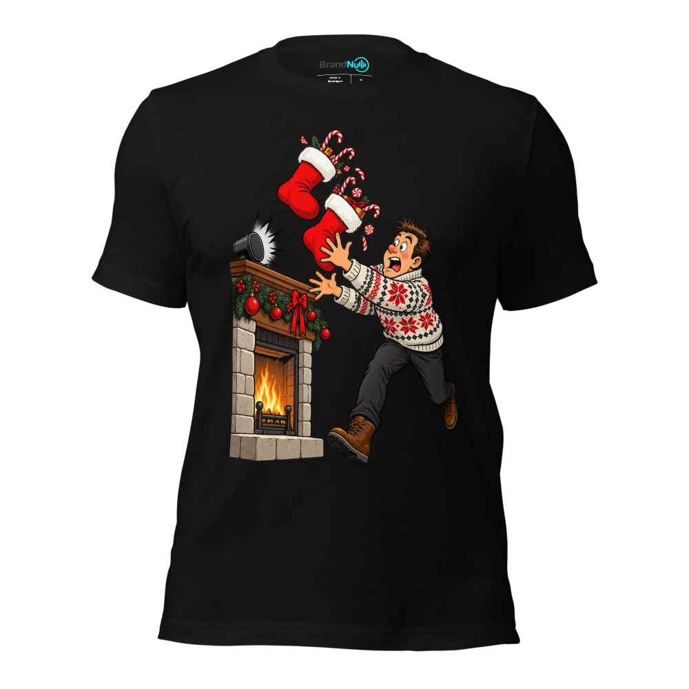 THE STOCKINGS ARE VIBRATING OFF THE MANTELPIECE T-SHIRT