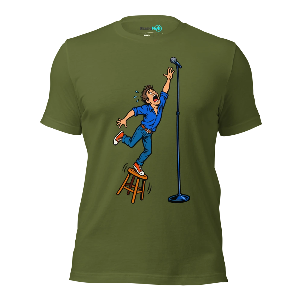 ANOTHER YEAR STILL NO VOCAL RANGE T Shirt Olive Front