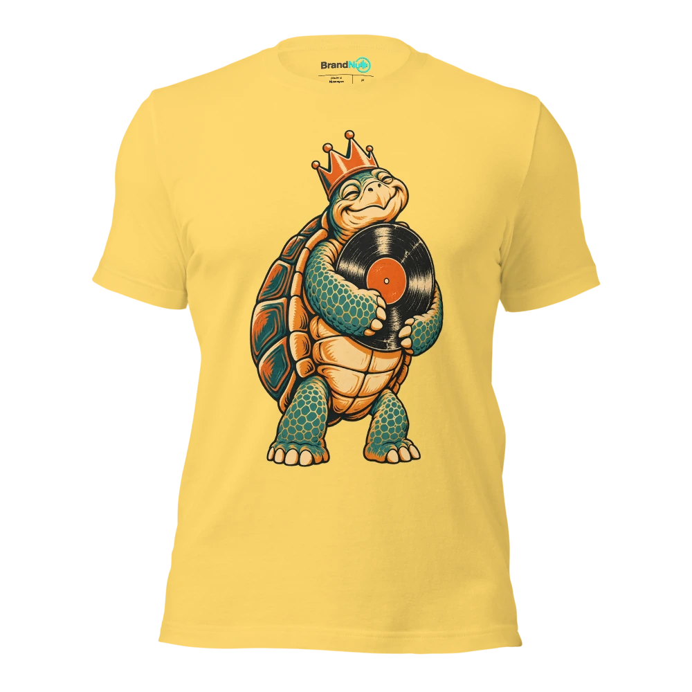 THE TORTOISE KNOWS THE B SIDE BY HEART T Shirt Yellow Front