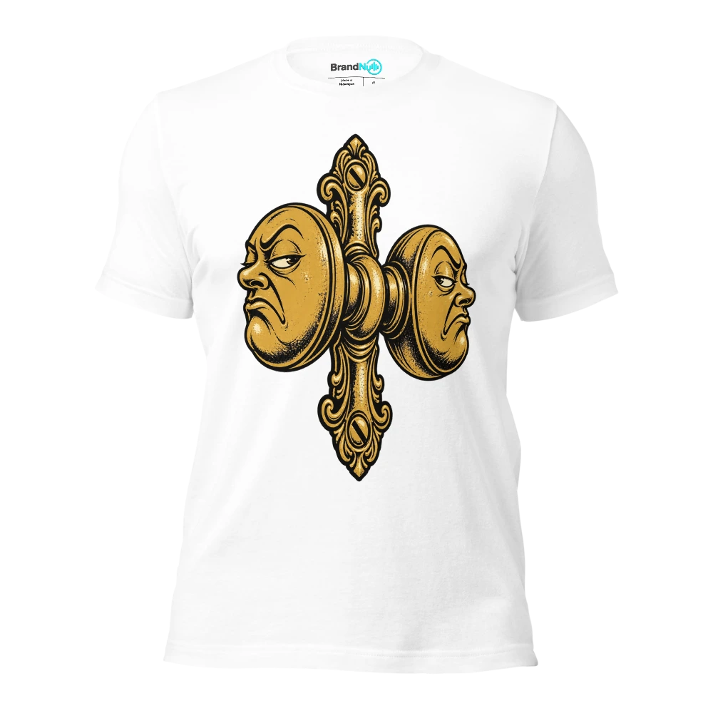 YouÃ¢â‚¬â„¢re seeing a BrandNu side of me. ItÃ¢â‚¬â„¢s also a knob T Shirt White Front