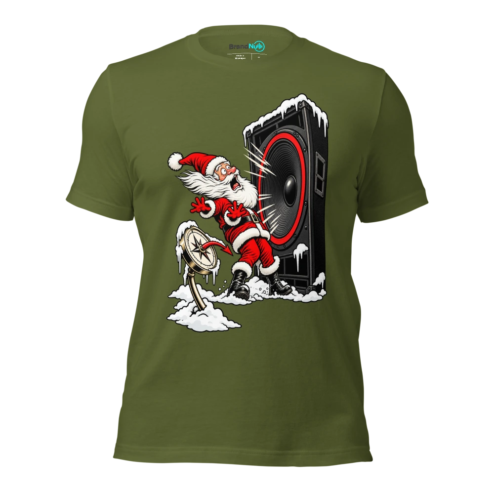 THE NORTH POLE NEEDS A BETTER MONITOR MIX T Shirt Olive Front
