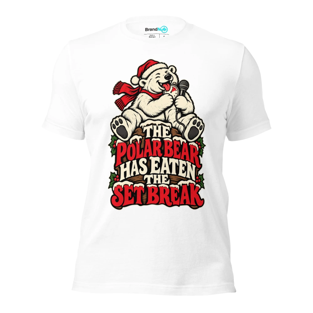 THE POLAR BEAR HAS EATEN THE SET BREAK T Shirt White Front