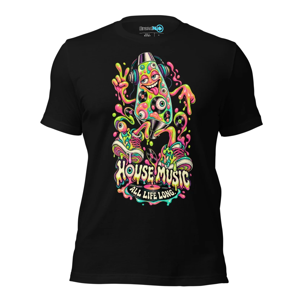 House Music All Life Long Graffiti T-SHIRT