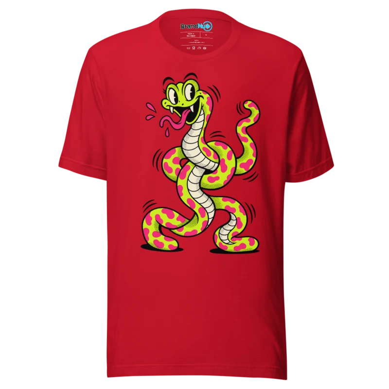 BrandNu Dancefloor Snake T-Shirt - Red