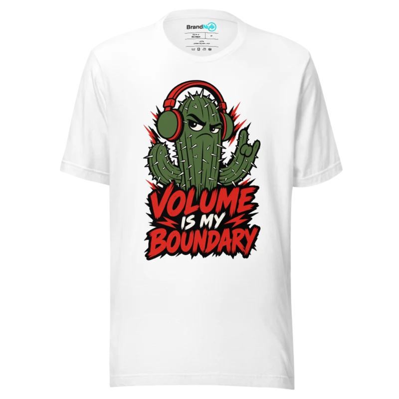 VOLUME IS MY BOUNDARY T Shirt - White