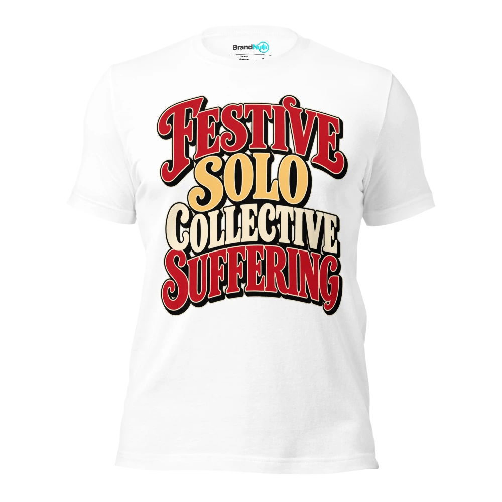 FESTIVE SOLO COLLECTIVE SUFFERING T Shirt White Front