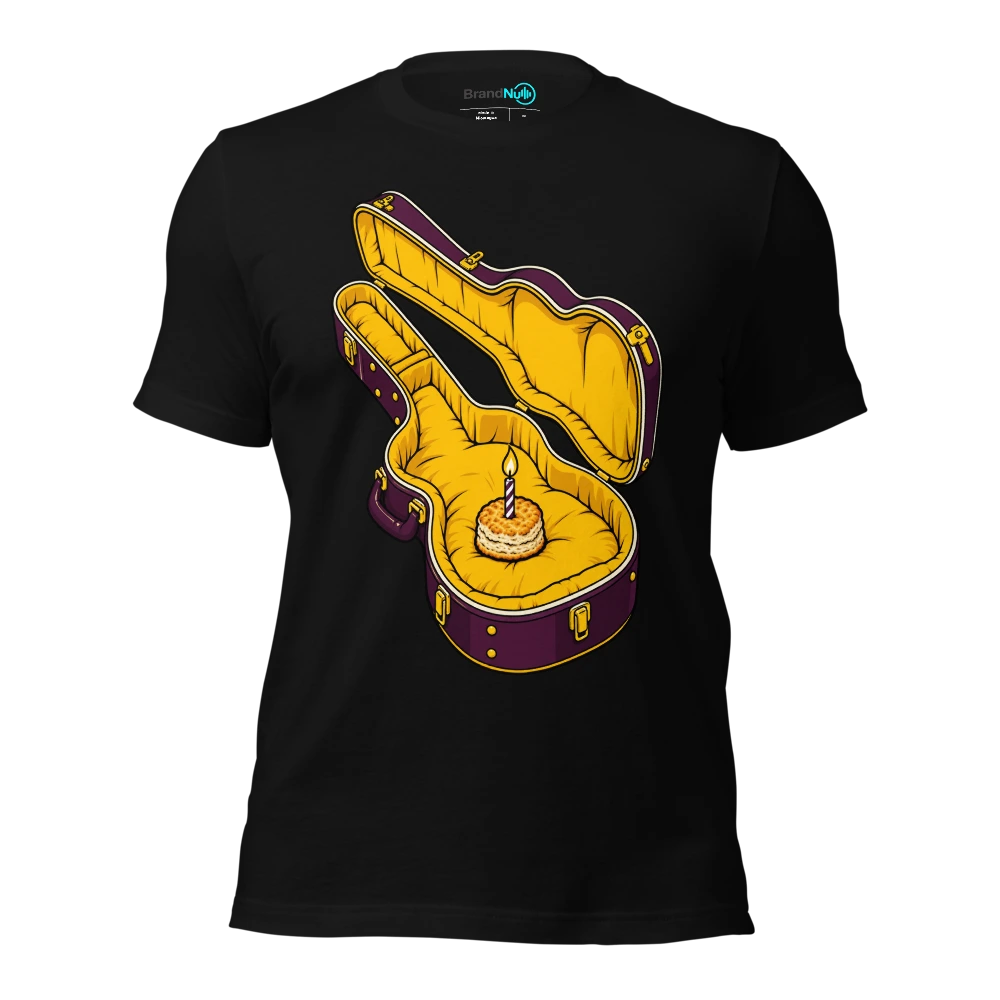 THE BAND RIDER HAS ONE BISCUIT AND A CANDLE T Shirt Black Front