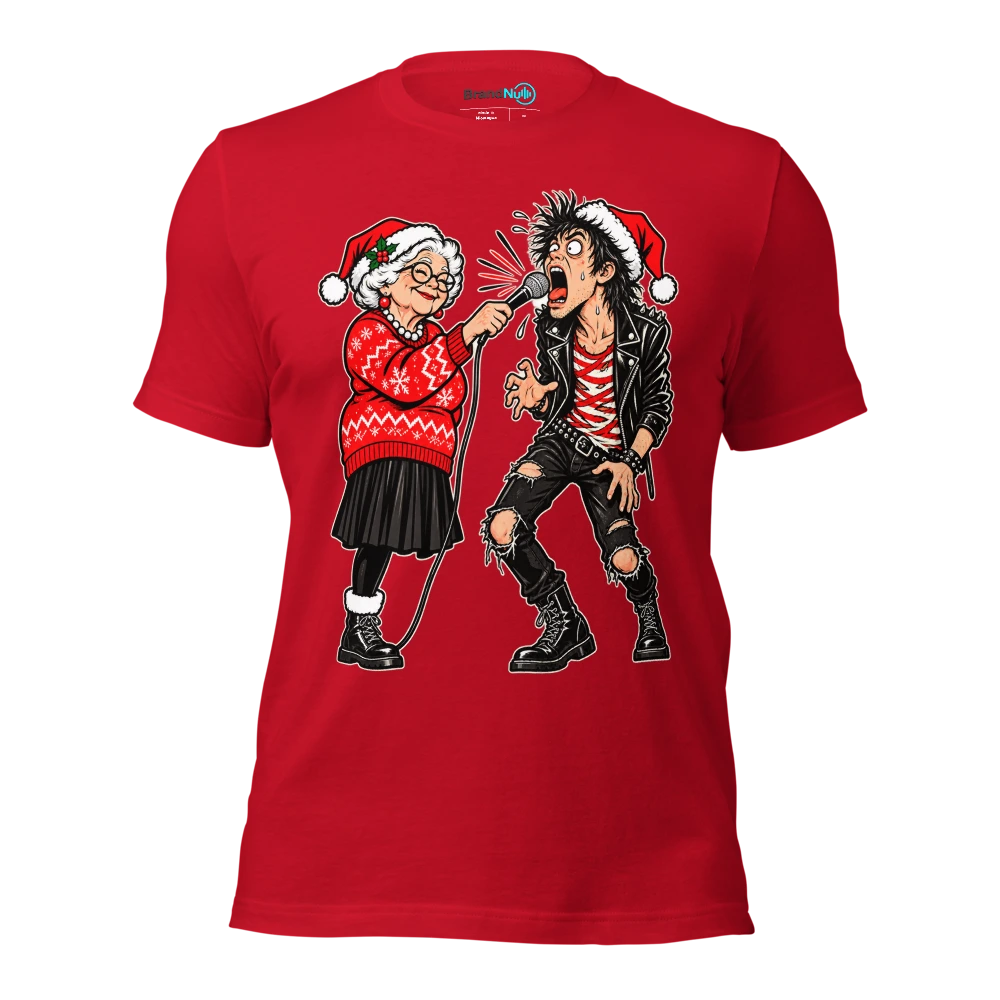 MY NAN HAS BETTER MIC DISCIPLINE T Shirt Red Front
