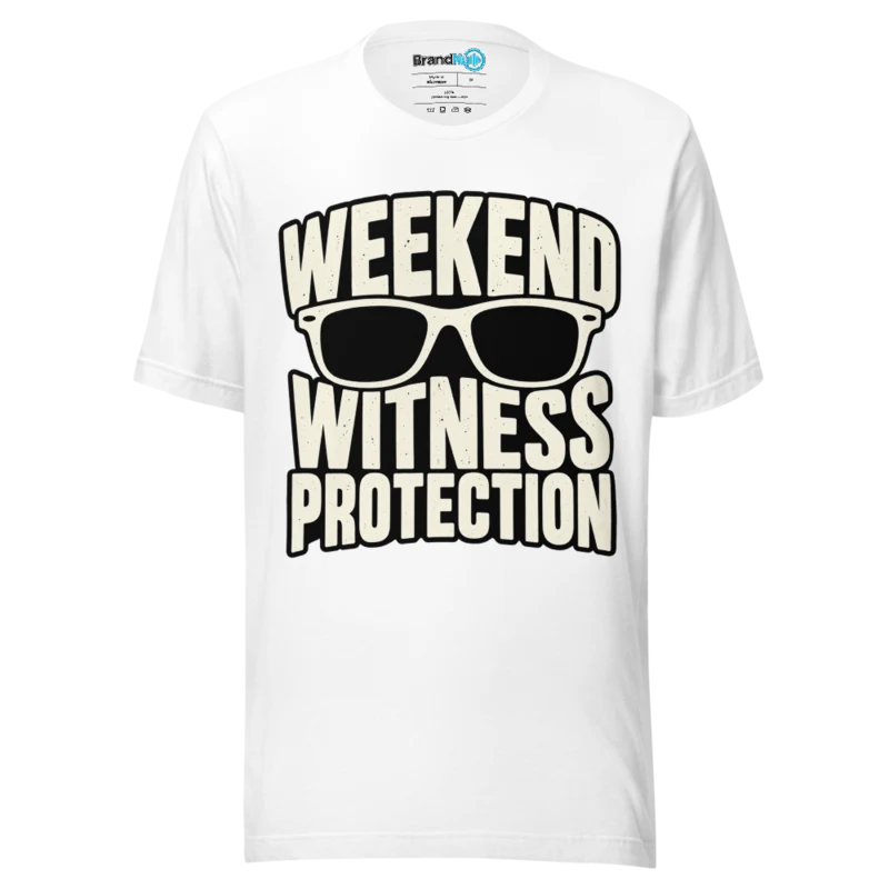 BrandNu Weekend Witness Protection T-Shirt - White