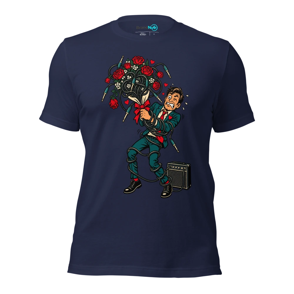 THIS BOUQUET HAS TOO MANY LEADS T Shirt Navy Front