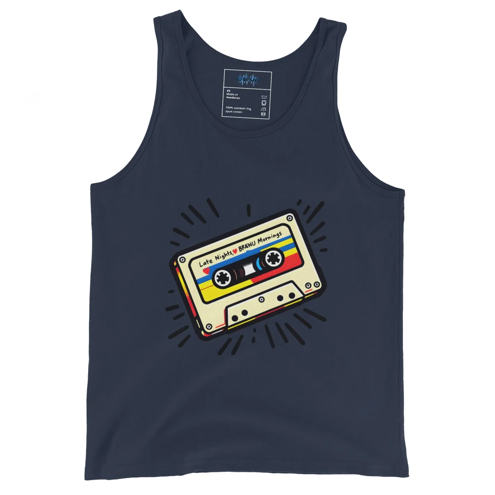 Late Nights & BrandNu Mornings Retro Cassette Tank Top