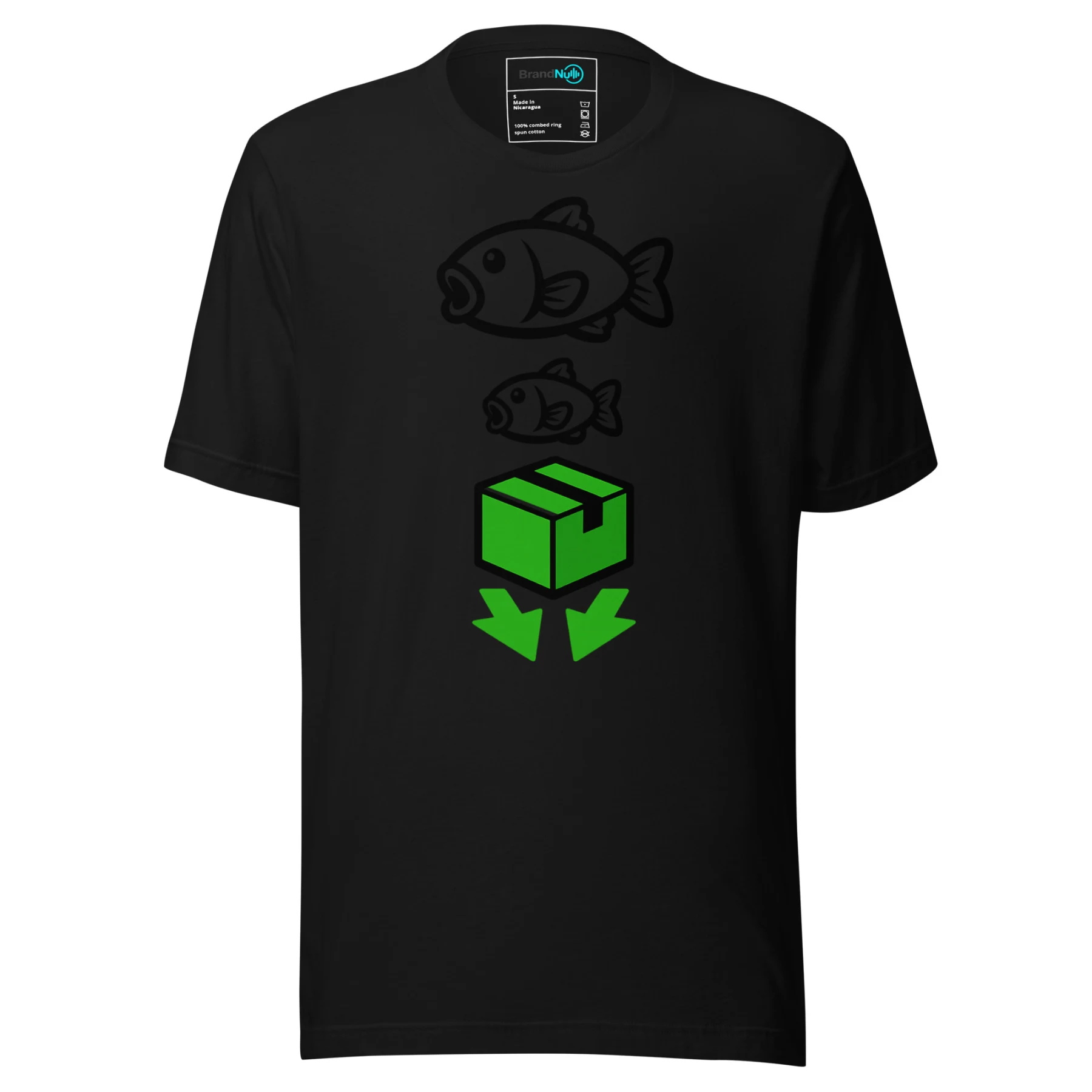 Big Fish Small Fish Cardboard Box T Shirt – UK Rave Move
