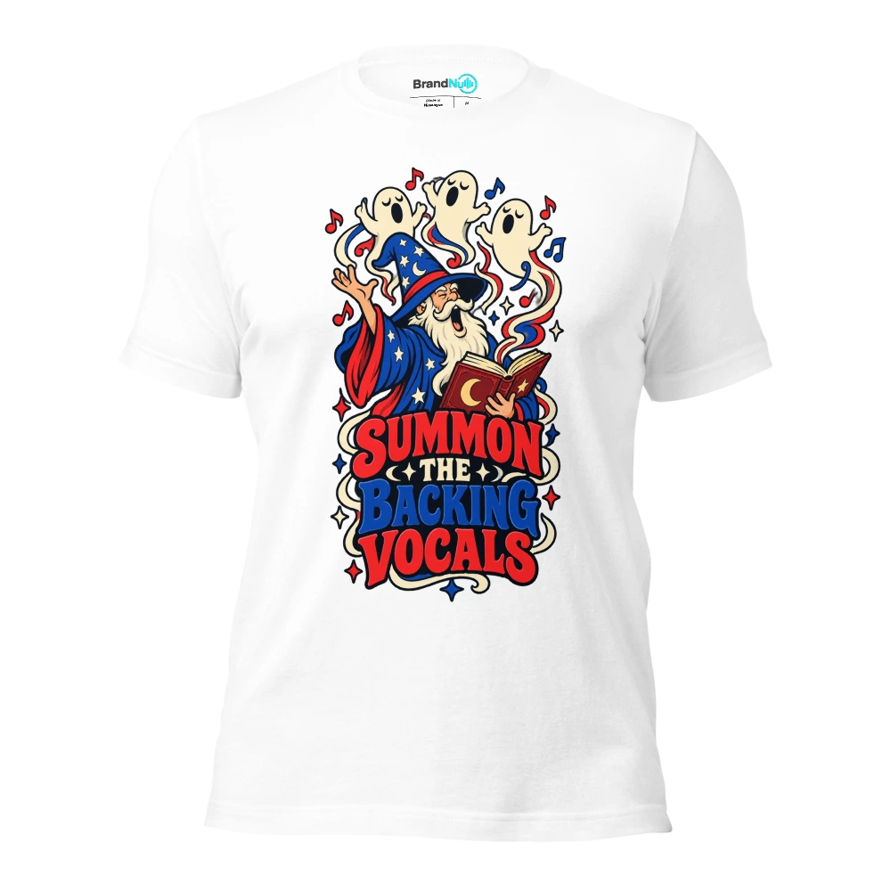 SUMMON THE BACKING VOCALS T Shirt White Front