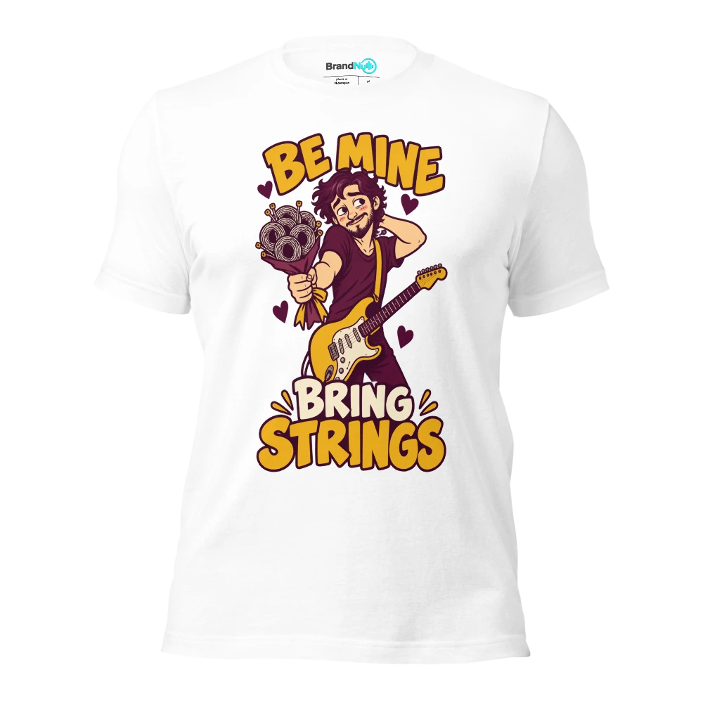 BE MINE BRING STRINGS T Shirt White Front