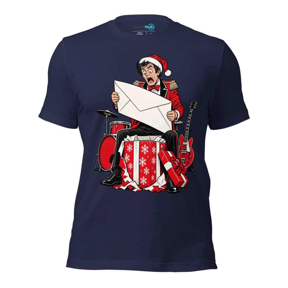 THE BAND GOT MATCHING BILLS FOR CHRISTMAS T Shirt Navy Front