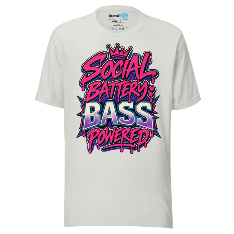 BrandNu Social Battery: Bass Powered T-Shirt