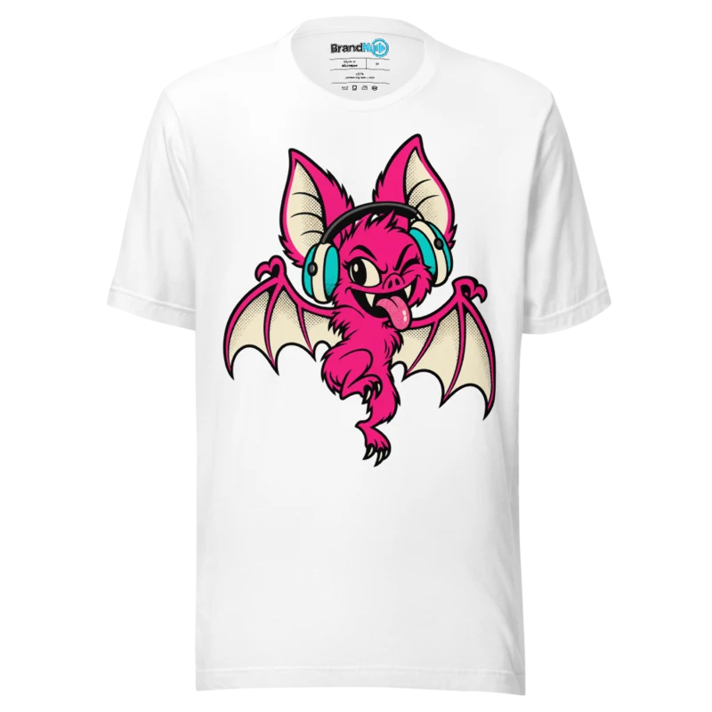 BrandNu Headphone Bat T-Shirt - White