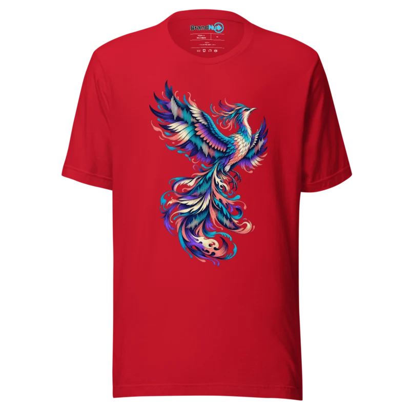 BrandNu Wild Sound Bird T-Shirt - Red - Front