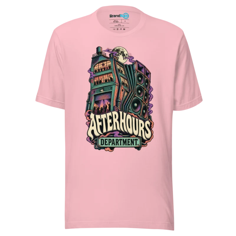 BrandNu Afterhours Department T-Shirt - Pink - Front