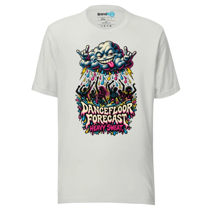 Dancefloor Forecast Heavy Sweat T Shirt - Asphalt