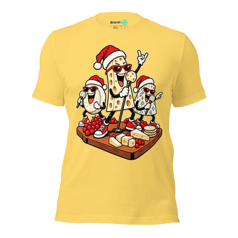 THE CHEESE BOARD IS A BETTER LINEUP T Shirt Yellow Front